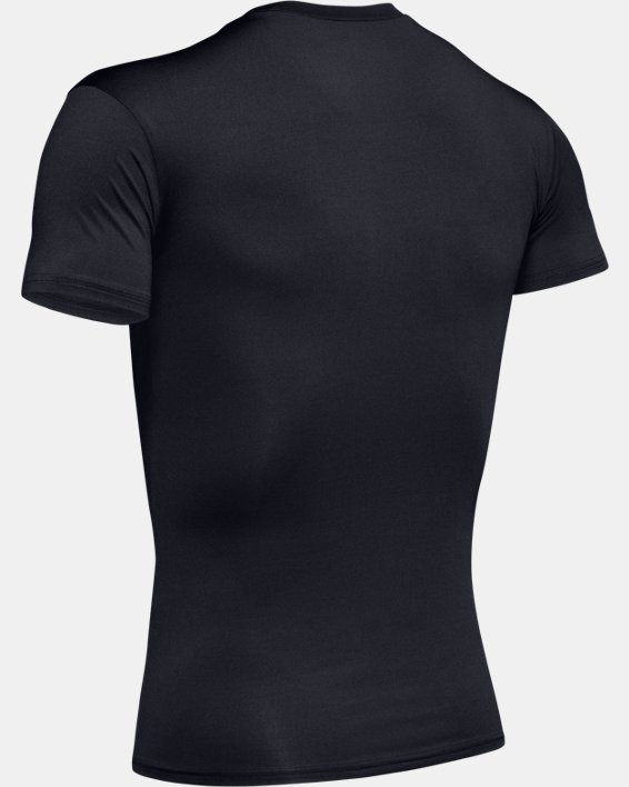 T-shirt a manica corta Tactical HeatGear® Compression da uomo, Black, pdpMainDesktop image number 7
